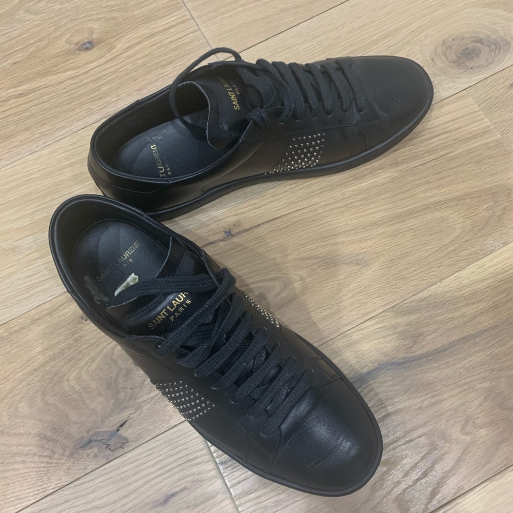 Saint Laurent Microstud Sneakers - Picture 12 of 16